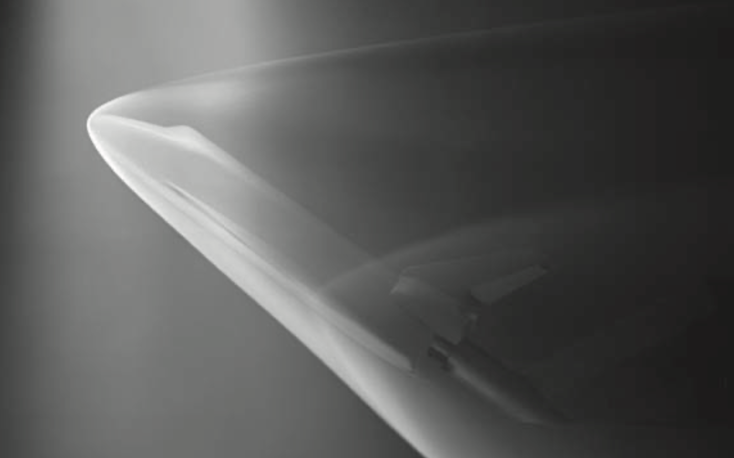 Observe the detached oblique shocks on the launch vehicle J. D. Anderson, “Modern Compressible Flow with Historical Perspective,” Third Edition, McGraw Hill Professional, New York, 2003.